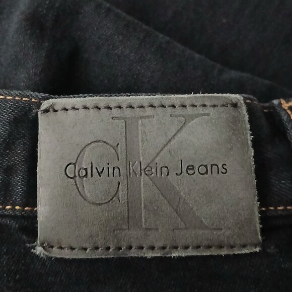 Calvin Klein Vintage 90s Jeans Size 4 Easy Fit High Rise Relaxed Mom Black Denim - Picture 6 of 9